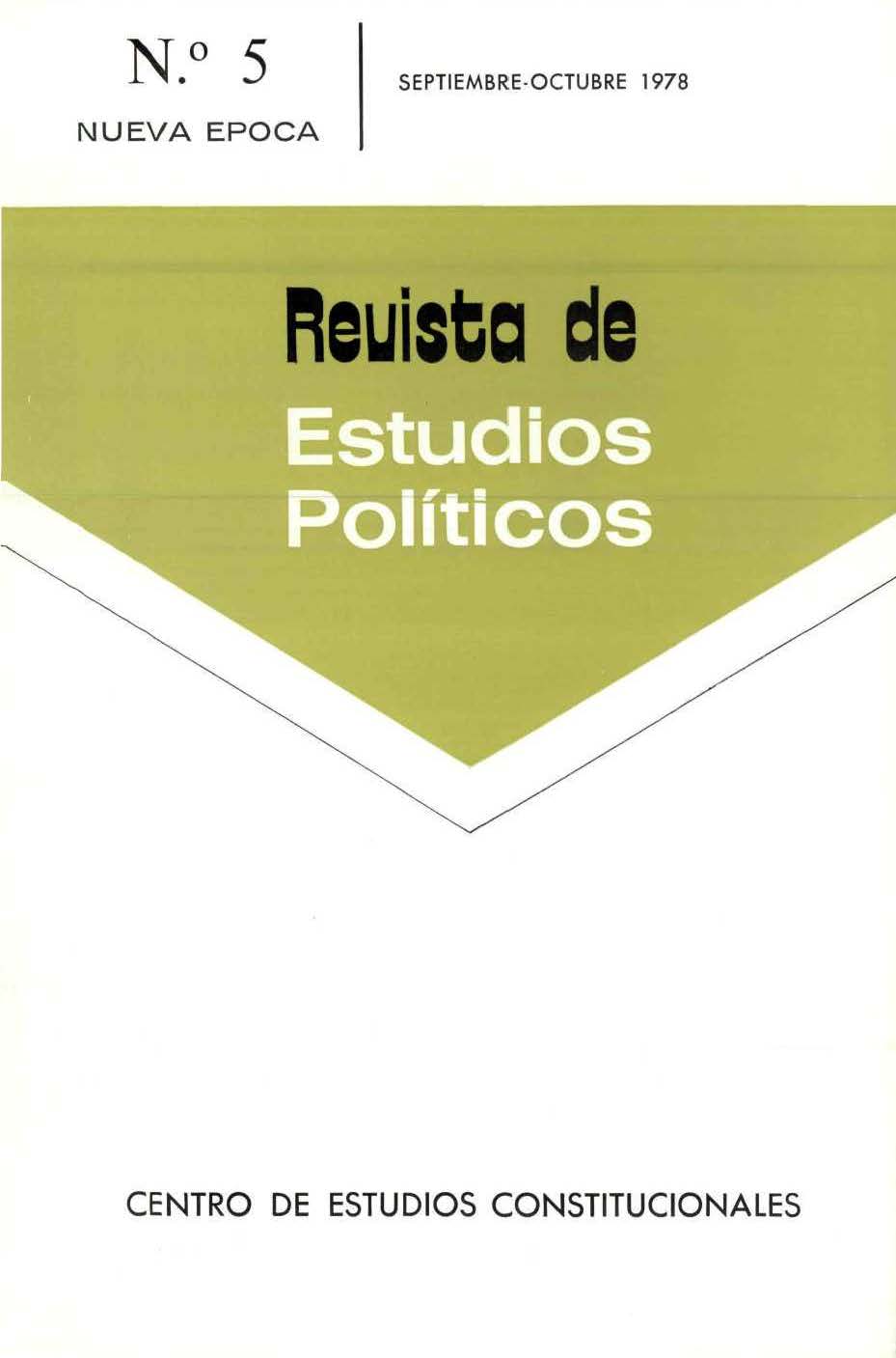 Revista de Estudios Políticos 5